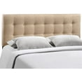 thumbnail image 5 of Modern Fabric Upholstered Full Panel Headboard in Beige, 5 of 7