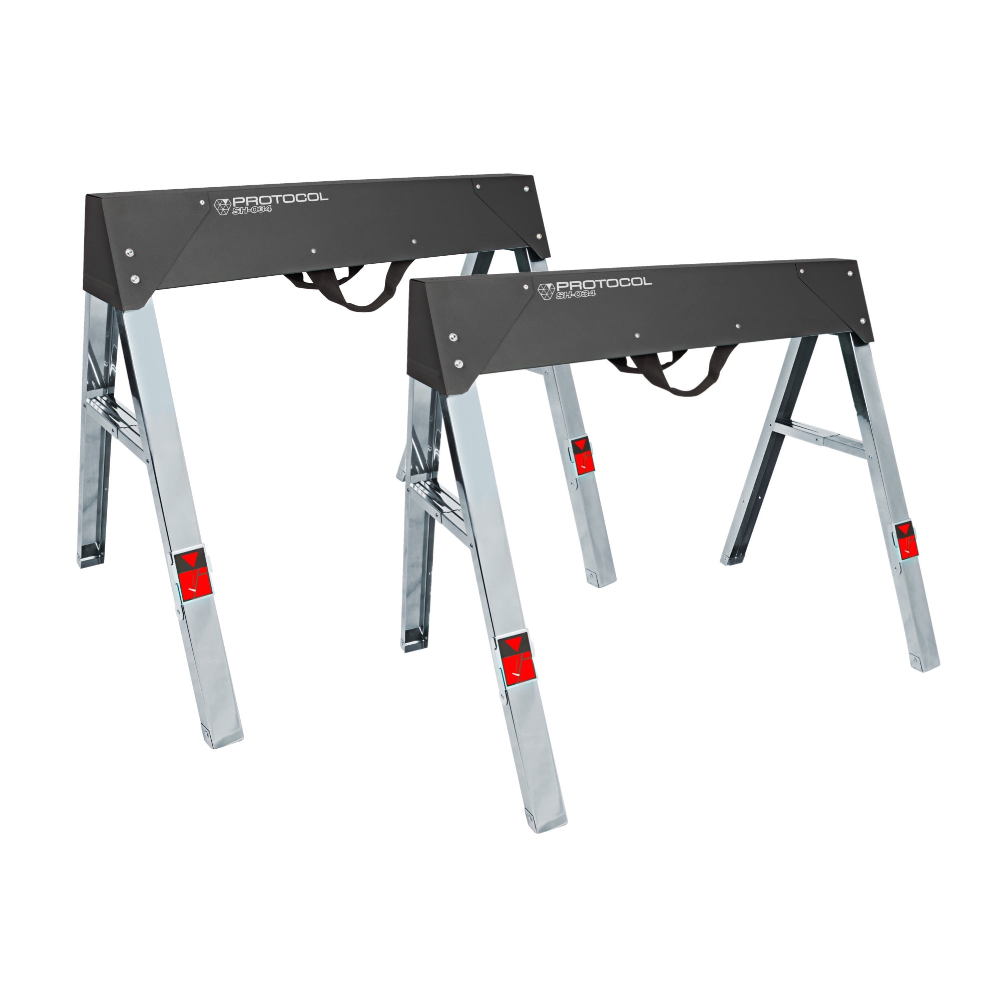 PROTOCOL Equipment 92784 Steel Sawhorse, Set of 2