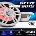 thumbnail image 2 of Altavoz marino DS18 Hydro NXL-69 6x9" RGB 375W blanco, 2 of 9