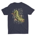 thumbnail image 2 of Musky Fishing Camouflage American Flag Muskie Unisex T-Shirt, 2 of 2