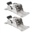 thumbnail image 3 of 2 Uds 0-90-180 Grados Bisagra Plegable Autoblocante Patas de Mesa Plata Centro Muebles Gabinete, 3 of 5