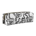 thumbnail image 1 of Disketp Hand Drawn Snake Estuche de Lápices de Cuero con Cierre, Estuche Compacto para Papelería, Bolígrafos y Accesorios Pequeños, 1 of 7