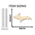 thumbnail image 2 of Unfinished Wood Michigan Upper Peninsula Shape - Craft - up to 46" DIY 20" / 1/2", 2 of 3