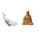 thumbnail image 1 of Figura Decorativa De Pavo Real Con Forma De Corazón Sagrado, Adorno Para El Hogar, Jardín, Patio, Pasillo, Dormitorio, Oficina, Escritorio, Chimenea, Artesanía Coleccionable., 1 of 8