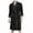 Black, variant on JTieacloth Men's Nightshirts Mens Lightweight Spa Soft Knee Length Bathrobe With Pockets Black