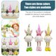 thumbnail image 5 of Muñeca sin rostro Feliz Pascua, muñeca encantadora, regalos de Pascua para niños, decoración de conejito de Pascua para el hogar, mesa, Kits de decoración para fiestas Amarillo Sin piernas Advancent HA003433-05, 5 of 6