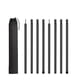 thumbnail image 5 of Pictos de carpa de 8x para lona lival ligera portátil fácil de instalar postes de lona de campamento Negro 575cmx25 cm, 5 of 8