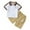 White G13 Polo Shorts Set, variant on 2T 3T Easter Outfits For Boys Boys Clothes 3T Kids Toddler Boy Clothes Casual Short Sleeve Polo Shirt + Khaki 2Pcs Shorts Summer Clothing Set Black