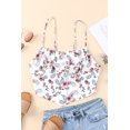 thumbnail image 4 of POGLIP Women's White Paisley Print Spaghetti Straps Tank Top, 4 of 6