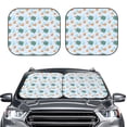 thumbnail image 6 of Lsque Turtles And Goldfish 2 PCS Windshield Sun Shade | CarFoldable Window Covers | Car Accessories Reflect UV for Universal Cars SUV Truck | Large, 6 of 7