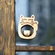 thumbnail image 3 of Timbre magnético de madera para puerta, campanilla de viento para decoración del hogar, elegante, retro Haya, 3 of 9