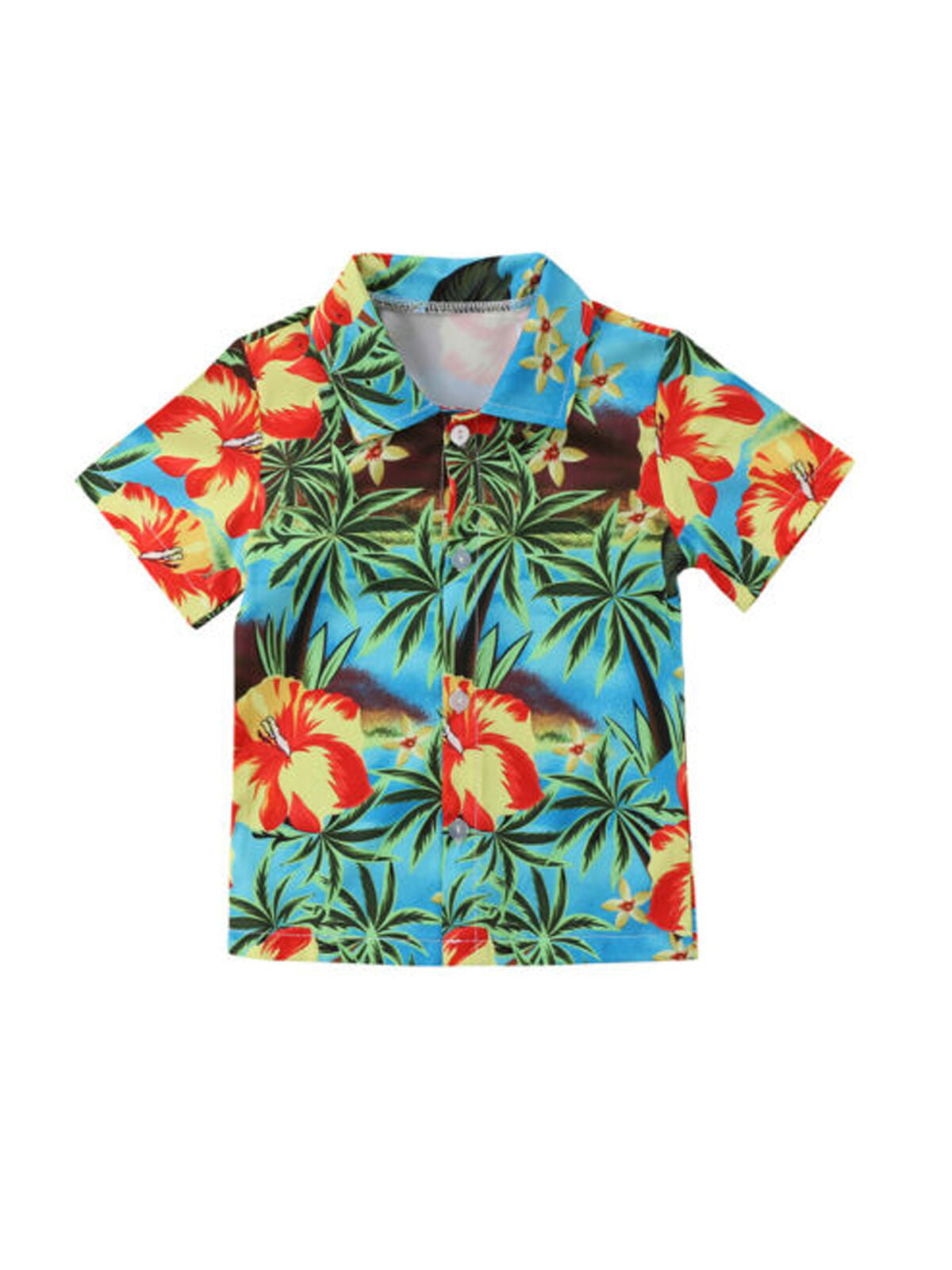 Kids Unisex Hawaiian Shirts Sunset Range Aloha Party Clothing