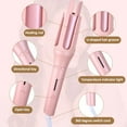 thumbnail image 4 of MINKUROW Automatic Curling Iron Rotating Curling Wand,Portable Auto Hair Curler with Ceramic Ionic Barrel,2 Directional Spinner Auto Shut-Off Pink, 4 of 7