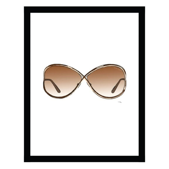 Fashion Glam Designer Sunglasses - Framed Print