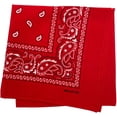thumbnail image 2 of ZEN 3 PCS 100% Cotton Bandana for Men & Women 22" x 22" Paisely Pattern Handkerchief Headband Scarf, 2 of 9