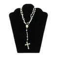 thumbnail image 5 of Plastic Rosary Beads Luminous Necklace Catholicism Prayer Religious Jewelry---Model code21361-XG3132, 5 of 5
