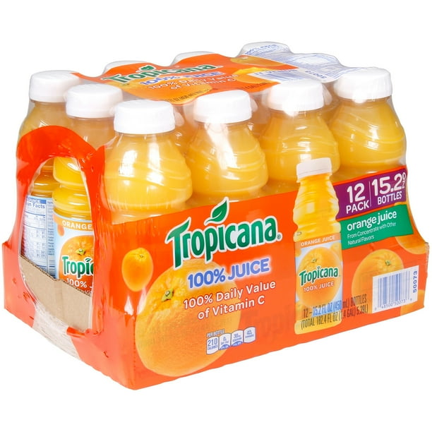 Tropicana® 100 Orange Juice 1215.2 fl. oz. Plastic Bottles Walmart