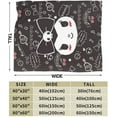 thumbnail image 4 of Kawaii Throw Blanket Anime Collage Blanket Throw Blanket Kuromis Soft Micro Fleece Fuzzy Travel Blanket for Bedroom Living Room Couch Office Car Gift for Women Men All Season 40x30 in, 4 of 18
