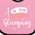 thumbnail image 4 of Inktastic I Love Glamping Girls Baby Bib, 4 of 4