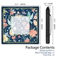 thumbnail image 2 of Floral Mahjong Mat with Rules, 31.5*31.5in Anti Slip American Mahjong Mat for Table, Noise Reduction, Neoprene Mah jongg Mats with Carrying Bag & 3 Dices, Mahjong Supplies Gift, Board Tile Games Mats, 2 of 7
