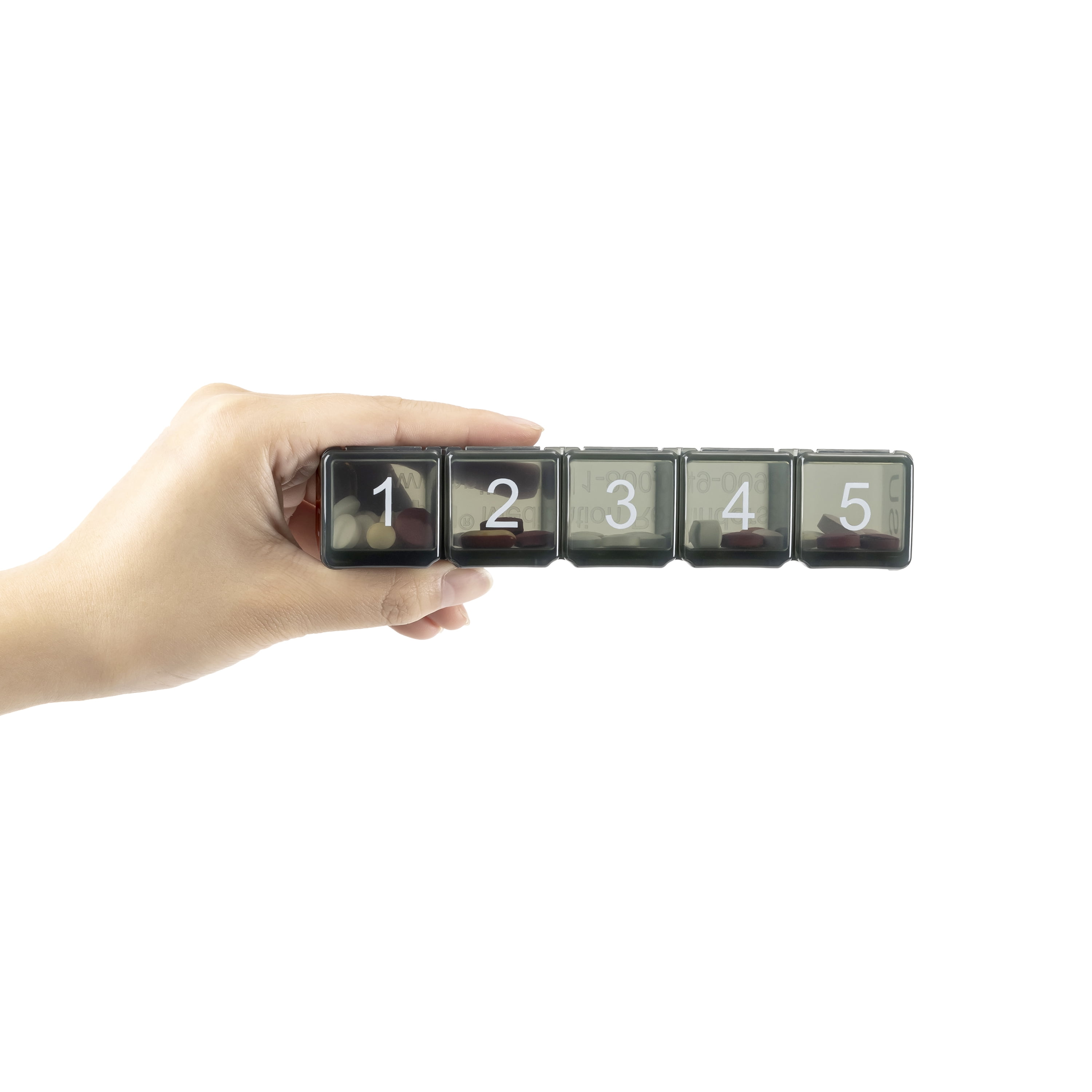 e-Pill 5 Times a Day x 7 Day Large Weekly Pill Organizer - with Discreet Case
