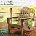 thumbnail image 6 of DuroGreen Adirondack Chairs Made with All-Weather Tangent lumber, Set of 4, Oversized, High End Classic Patio Furniture for Porch, Lawn, Deck, or Fire Pit, No Maintenance, USA Made, Teak, 6 of 6