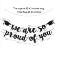 thumbnail image 3 of chaungfeng We Are So Prouds Of You Graduation Banners 98 Inch, Glitter Congrats Grad Garland for Graduation Party Decorations Grad Party Supplies, Black, 3 of 6