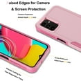 thumbnail image 4 of For Samsung Galaxy A14 5G Phone Case, with Tempered Glass Screen Protector, Heavy Duty Rugged Shockproof Full Body Protection Sturdy Durable Cover Cute Bumper for Galaxy A14 5G -Pink, 4 of 6