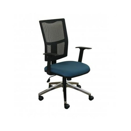Marvel Task Mesh Chair with Iris Fabric and Aluminum Base MVLWMCTKFA5820