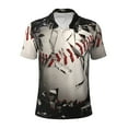 thumbnail image 2 of Daiia Baseball Breaking Glass Pattern Men’s Polo Shirts,Solid Deck Shirt,Classic Fit, Breathable Cotton Polo for Casual and Sport Wear-XX-Large, 2 of 7