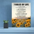 thumbnail image 6 of 7 Rules Of Life Motivational Poster Decor Sunflower Wall Art Uplifting And Realistice For Men Inspirational Posters For Office Classroom High School Bedroom Boys Room 12x15, 6 of 6