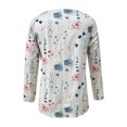 thumbnail image 5 of ICHUANYI Liquidación Blusa casual de manga larga de verano para mujer con cuello en V y estampado ICHUANYI WER2023082201181, 5 of 5