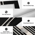 thumbnail image 5 of Black Beige Striped Outdoor Rug 3x5 Ft, Non Slip Washable Area Rug, Modern Farmhouse Retro Lines Patio Rugs Carpet Runner, Large Floor Mat for Indoor/Outdoor Deck Porch Camping, 5 of 8