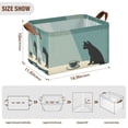 thumbnail image 7 of Yayeee Foldable Storage Basket for Shelves with Handles Waterproof Cloth Bins, Black Cat, 7 of 7
