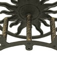thumbnail image 6 of Zeckos Bronze Cast Iron Sun Wall Mount Garden Hose Hanger, 6 of 9