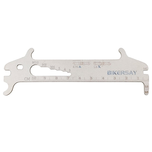 Calibre De Cadenas Calibre De Cadenas Bicicleta BIKERSAY Indicador de desgaste de la cadena de la bicicleta Checker Bike MTB Chains Gauge Ruler