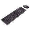 thumbnail image 4 of Teclado y mouse inalámbricos NikouMX recargables gris hierro, 4 of 8