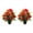 Red, variant on AOOOWER 2pcs Realistic Silk Rose Bouquets Bright Artificial Roses Grave Flowers for Funeral and Memorial Setting