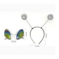 thumbnail image 7 of Cheerin Alien Headband Antenna with Glasses  | Martian Alien Costume Accessories | Halloween Space Theme Party Favors for Women Men and Kids (2 Pack) (Silver and Green), 7 of 7
