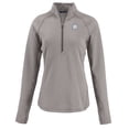 thumbnail image 2 of Women's Cutter & Buck Heather Gray Pittsburgh Steelers  Peshastin Eco Fleece Recycled Tri-Blend Raglan Half-Zip Jacket, 2 of 3