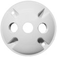 thumbnail image 1 of 4 In. Round Weatherproof Covers - Three Hole 0.5 In. White, 1 of 1