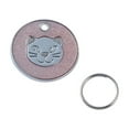 thumbnail image 2 of Metal Dog Cat Collar Name Tag Engraving ID Owner Address Key Ring Pendant, 2 of 7
