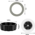 thumbnail image 2 of Oster Blender Replacement Parts Refresh O Ring Kit Speed Blade Jar Base With 2 Gasket Blend [4961 4902 Blender Parts], 2 of 5