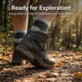 thumbnail image 5 of 5 Pairs Hiking Socks for Women Men Thick Cotton Cushion Ankle Athletic Running Socks, 5 of 7