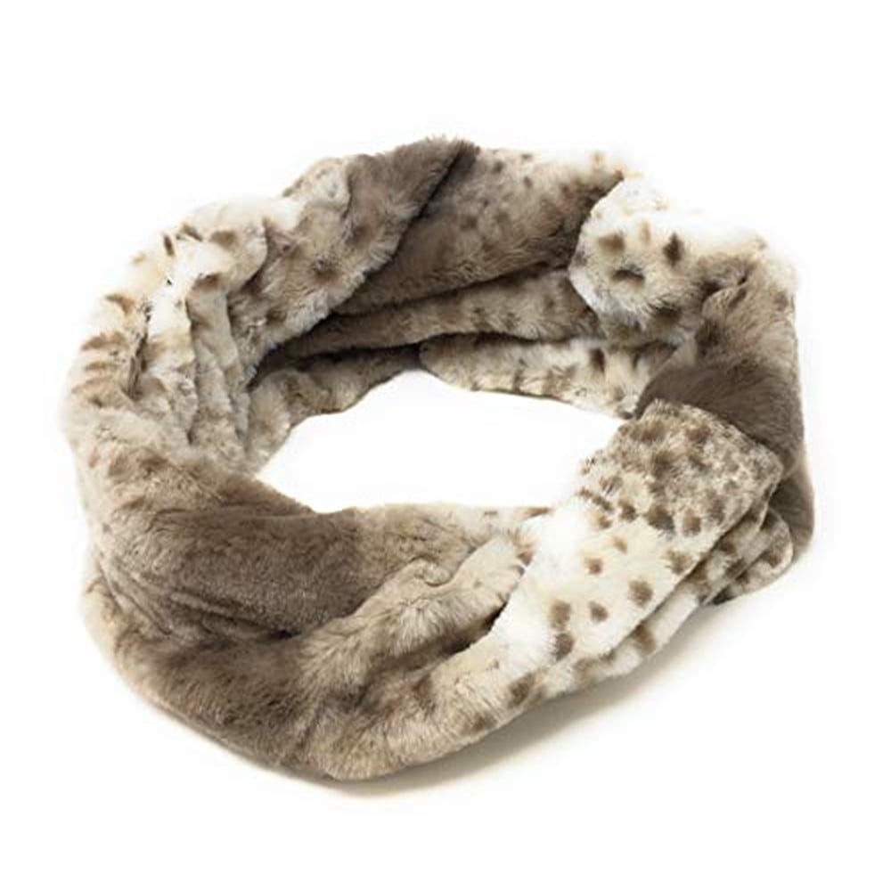 Plush Fur Accessory Women's Faux Fur Collar Scarf - Plush Winter Neck Warmer In Multiple Colors, 22.4x3.7 Inches Women's Winter Neck Warmer
