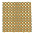 thumbnail image 3 of Ambesonne Vintage Shower Curtain, Retro Style Flower and Dots, 69"Wx84"L, Multicolor, 3 of 5