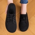 thumbnail image 5 of Womens Mesh Breathable Walking Shoes Comfortable Lightweight Running Wide Toe Outdoor Hiking Sneakers Black 8, 5 of 9