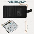 thumbnail image 3 of Small Wallet For Women Bifold Leather Pocket Coin Credit Card Holder With RFID Blocking Watercolor Gray Flower, 3 of 6