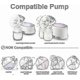 thumbnail image 2 of Replacement Valve & Diaphragm for Philips Avent Comfort Pump, Single/Double Electric Breast Pump Parts, 2 of 4