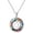 Colorful, variant on SISGEM AA Sobriety Gifts 925 Sterling Silver Alcoholics Anonymous Gifts Triangle Sobriety Necklace Stay Sober Recovery Jewelry for Men Women Her